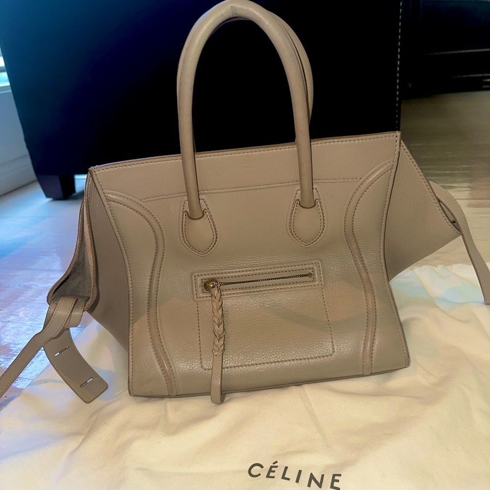 Celine Nude Leather Phantom Bag